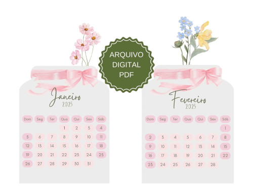 PROJETO DIGITAL Calendário Floral - Miolo 2025